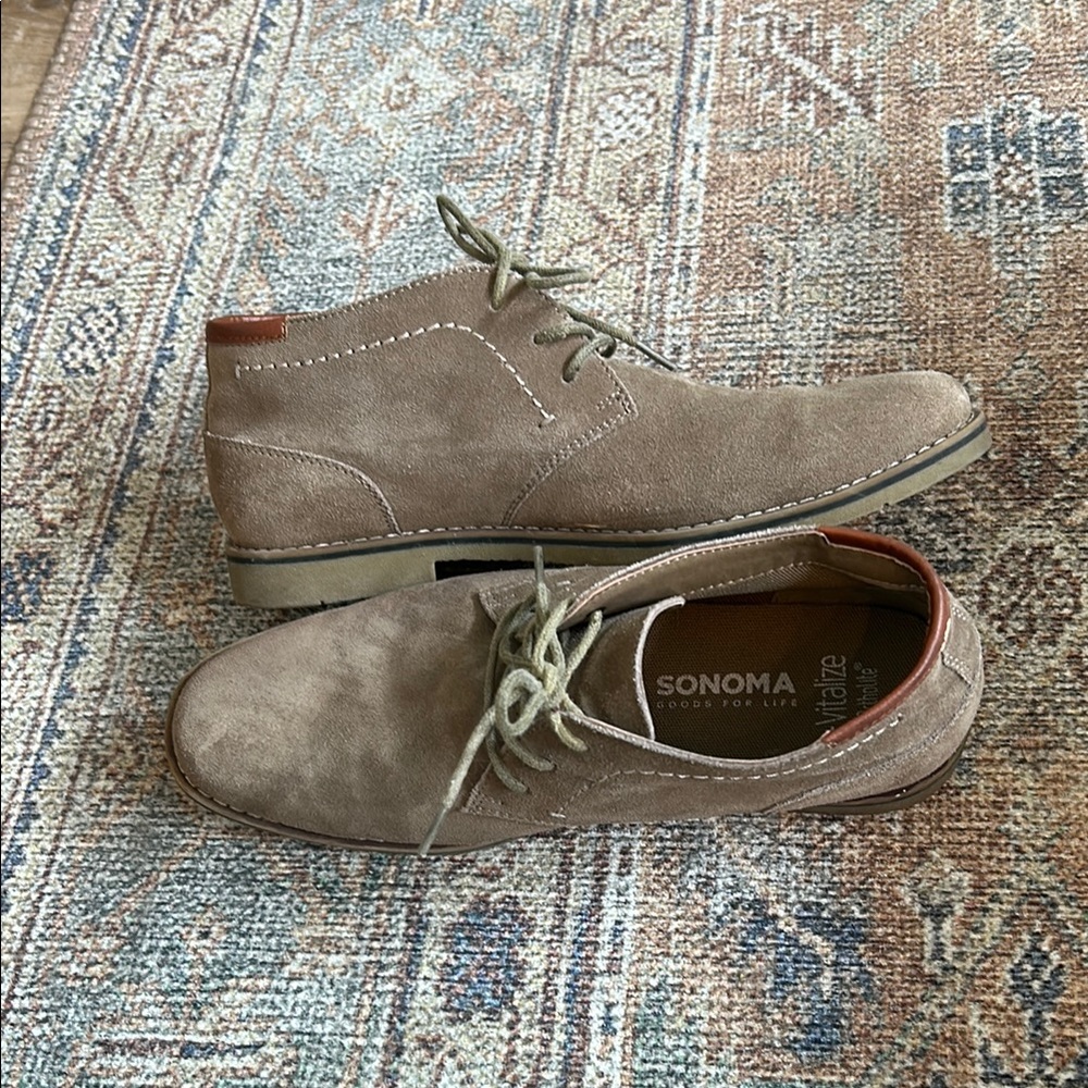 Sonoma Tan Chukka Boots with Suede Upper